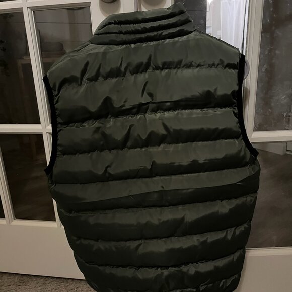 Hunter Green Puffer Vest - Picture 2 of 2